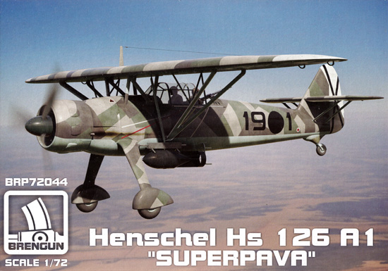 ハインケル Hs126A-1 スーパーパヴァ プラモデル (ブレンガン 1/72 Plastic kits No.BRP72044) 商品画像