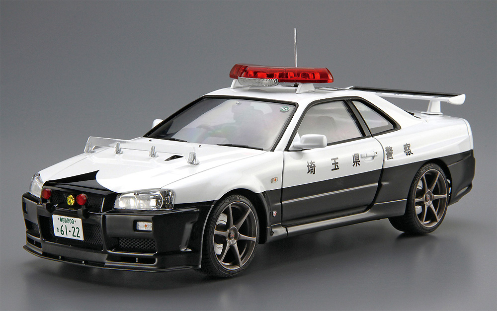 ニッサン BNR34 スカイライン GT-R パトロールカー '99 プラモデル (アオシマ ザ パトロールカー No.001) 商品画像_2