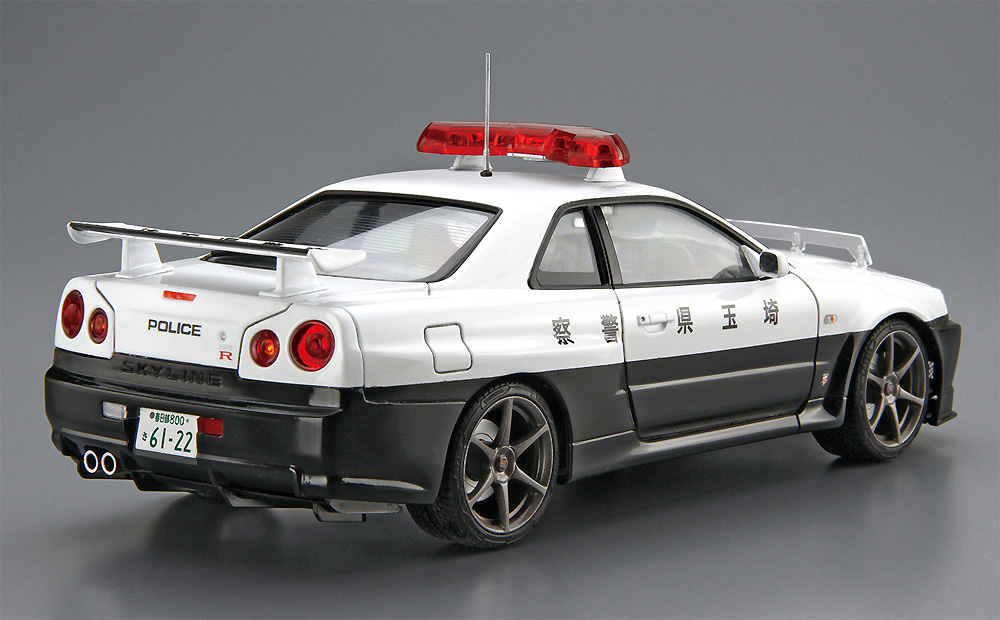 ニッサン BNR34 スカイライン GT-R パトロールカー '99 プラモデル (アオシマ ザ パトロールカー No.001) 商品画像_3