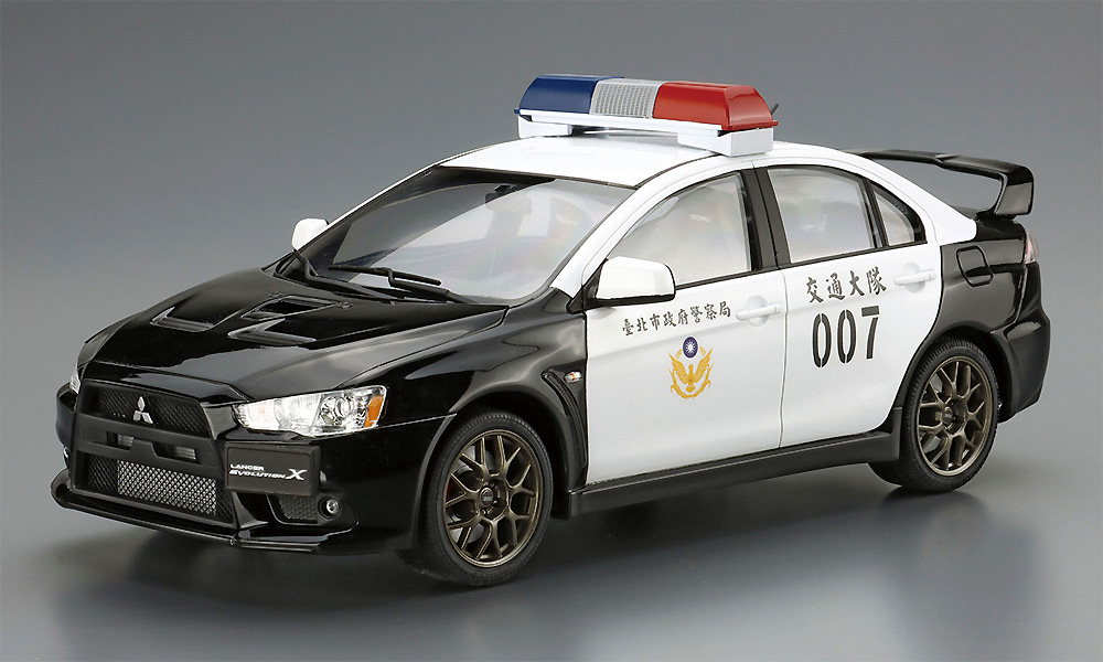 ミツビシ CZ4A ランサーエボリューション X パトロールカー '07 台北市政府警察局 プラモデル (アオシマ ザ パトロールカー No.SP4905083062821) 商品画像_2