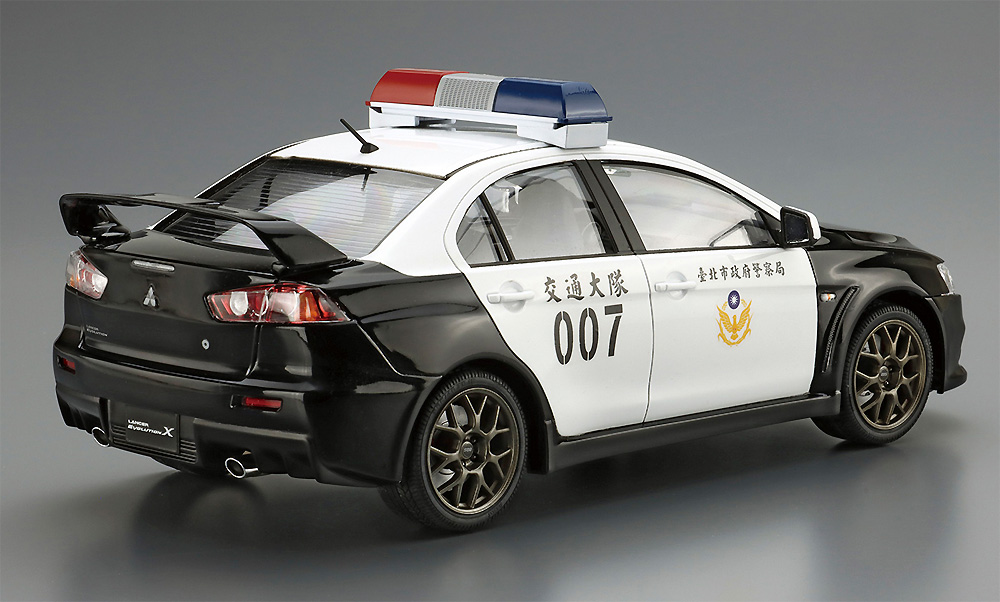 ミツビシ CZ4A ランサーエボリューション X パトロールカー '07 台北市政府警察局 プラモデル (アオシマ ザ パトロールカー No.SP4905083062821) 商品画像_3