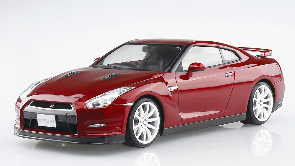 ニッサン R35 GT-R '14 ゴールドフレークレッドパール プラモデル (アオシマ 1/24 プリペイントモデル シリーズ No.002-C) 商品画像_2