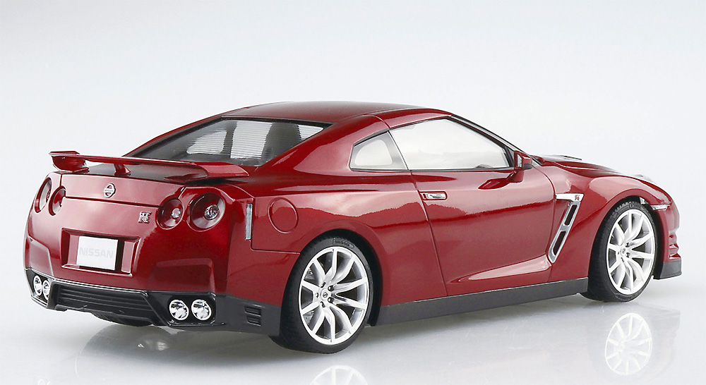 ニッサン R35 GT-R '14 ゴールドフレークレッドパール プラモデル (アオシマ 1/24 プリペイントモデル シリーズ No.002-C) 商品画像_3