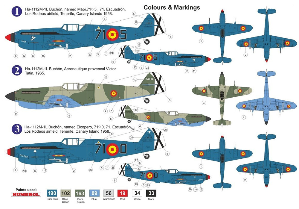 HA-1112M-1L ブチョン 迷彩塗装 プラモデル (AZ model 1/72 エアクラフト プラモデル No.AZ7668) 商品画像_1