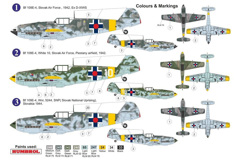 メッサーシュミット Bf109E-4 スロバキア軍 プラモデル (AZ model 1/72 エアクラフト プラモデル No.AZ7662) 商品画像_1