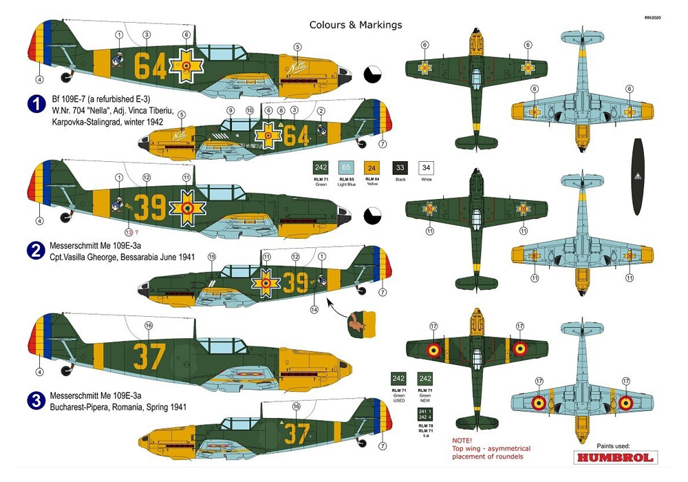 メッサーシュミット Bf109E-3a ルーマニア仕様 プラモデル (AZ model 1/72 エアクラフト プラモデル No.AZ7671) 商品画像_1