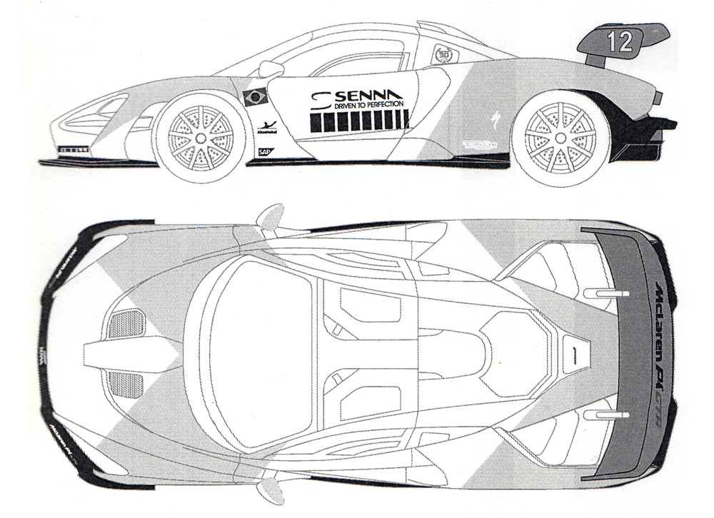 マクラーレン セナ TypeM P1 ドレスアップデカール デカール (タブデザイン 1/24 デカール No.TABU-24090) 商品画像_1
