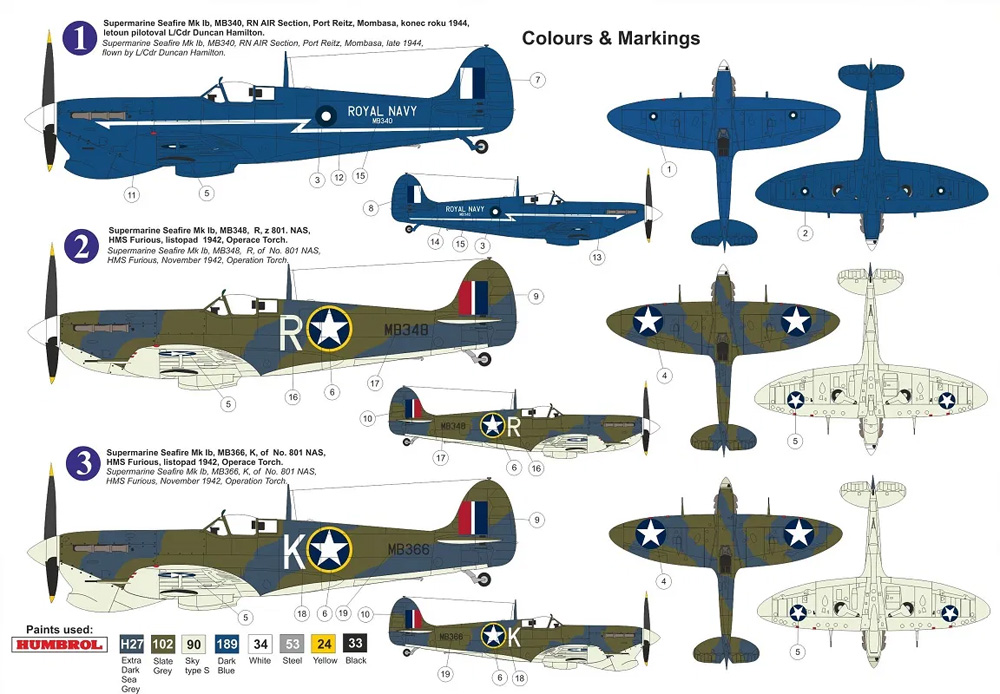 スーパーマリン シーファイア Mk.1b アフリカ上空 プラモデル (KPモデル 1/72 エアクラフト プラモデル No.KPM0241) 商品画像_1