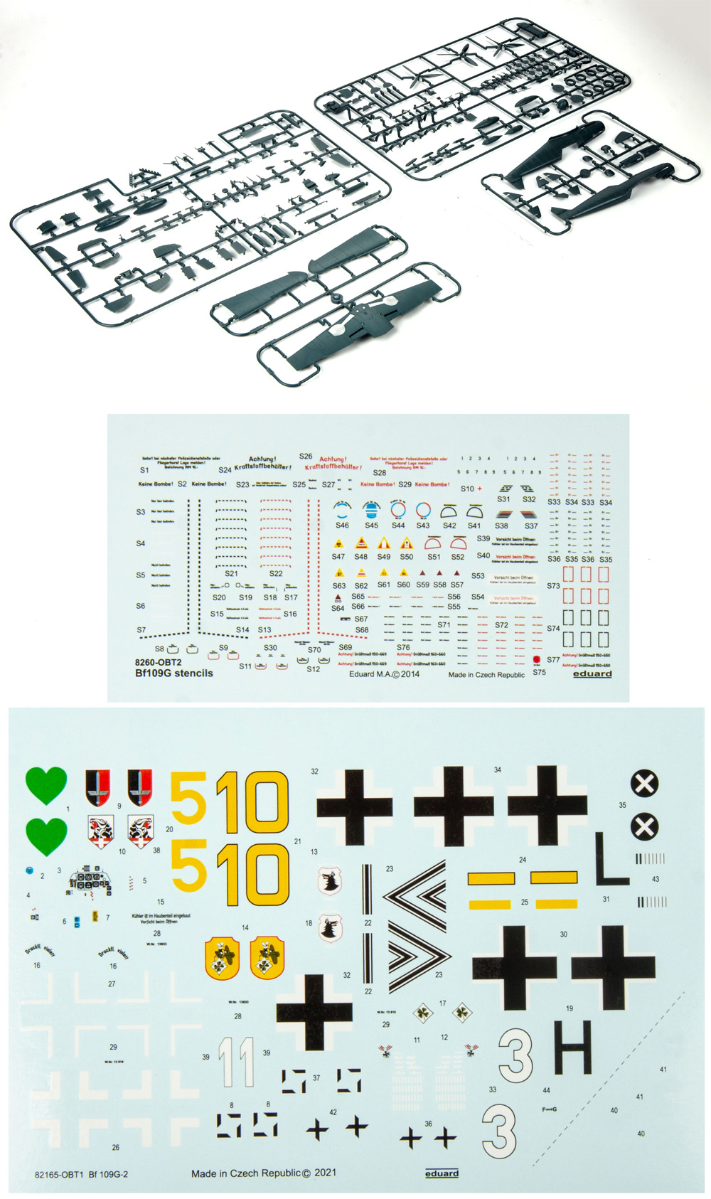 メッサーシュミット Bf109G-2 プラモデル (エデュアルド 1/48 プロフィパック No.82165) 商品画像_2