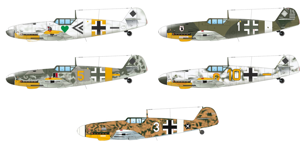 メッサーシュミット Bf109G-2 プラモデル (エデュアルド 1/48 プロフィパック No.82165) 商品画像_3
