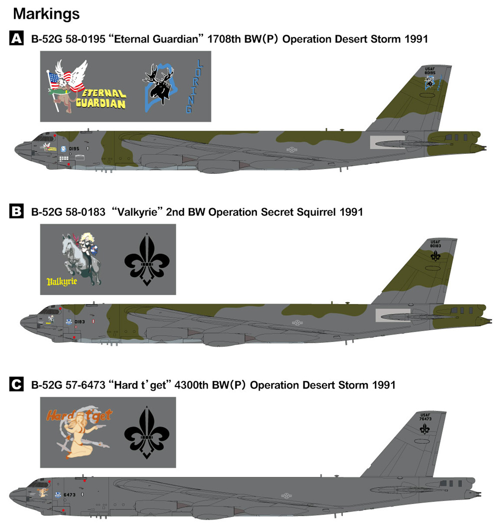 アメリカ空軍 B-52G 戦略爆撃機 プラモデル (グレートウォールホビー 1/144 エアクラフト プラモデル No.L1009) 商品画像_4