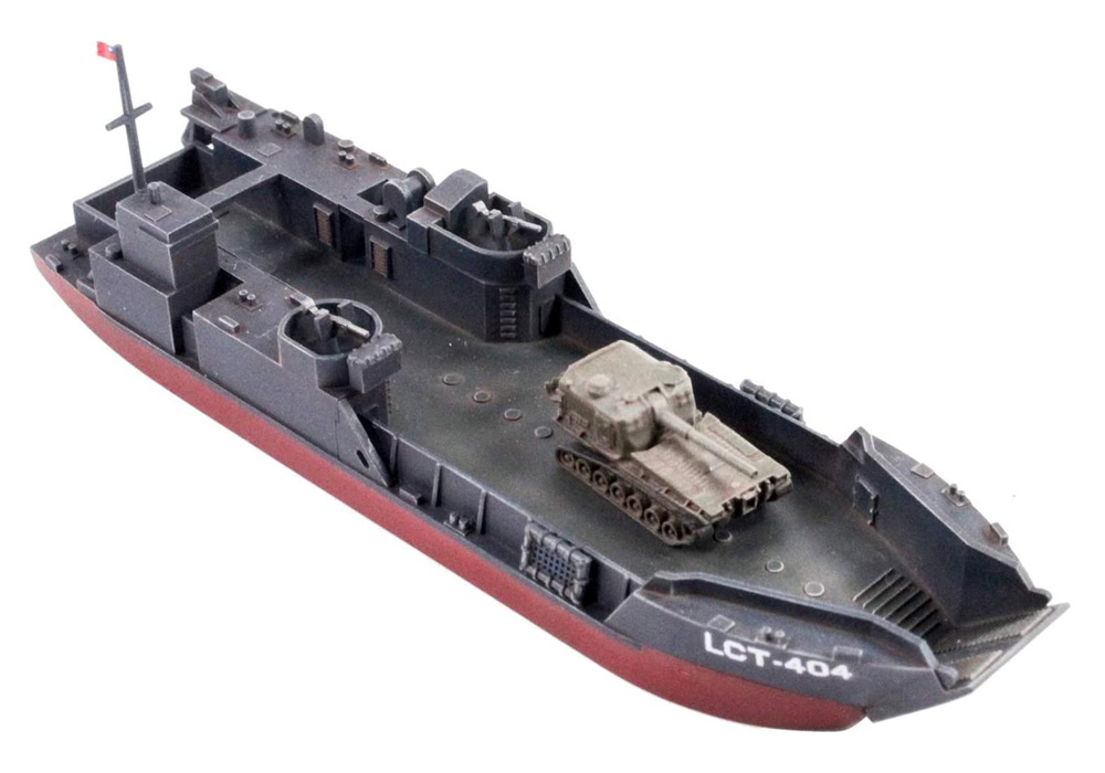 中華民國海軍 LCT Mk.6 戦車揚陸艦 & 揚陸車輌セット プラモデル (AFV CLUB 1/350 艦船モデル No.SE735S02) 商品画像_2