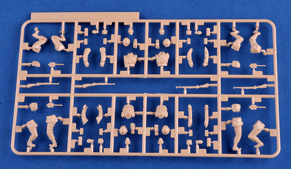 ドイツ 20mm Flak38 対空機関砲 クルーセット (武装親衛隊) プラモデル (ホビーボス 1/35 ファイティングビークル シリーズ No.84418) 商品画像_2