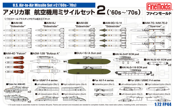 アメリカ軍 航空機用ミサイルセット 2 