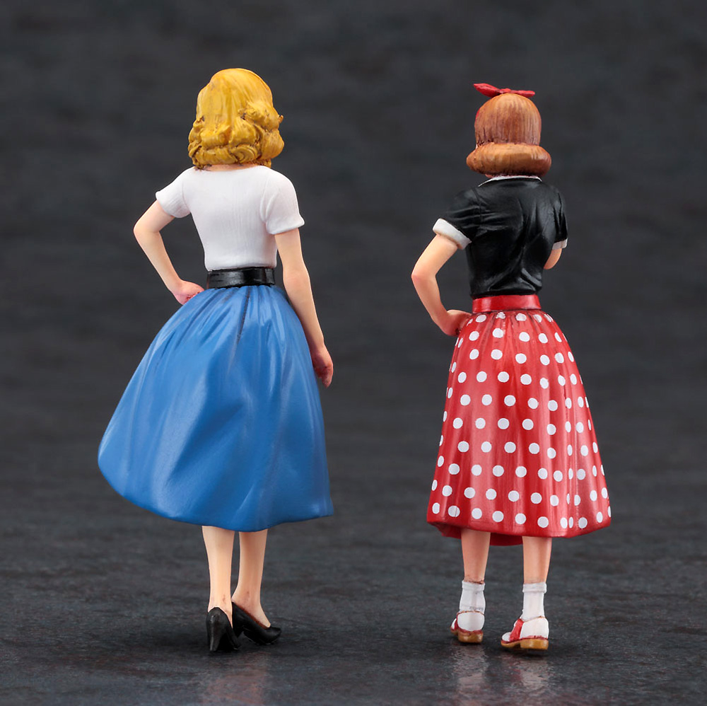 50's アメリカン ガールズ フィギュア プラモデル (ハセガワ 1/24 フィギュアコレクション No.010) 商品画像_3