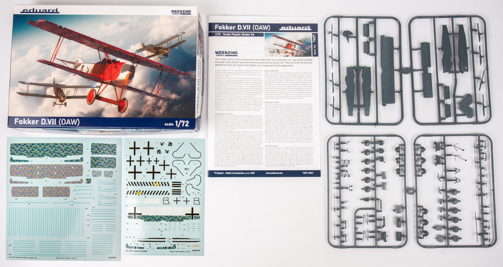 フォッカー D.7 (OAW) プラモデル (エデュアルド 1/72 ウィークエンド エディション No.7407) 商品画像_1