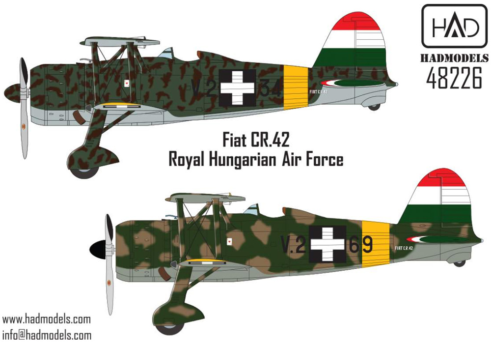 フィアット CR.42 王立ハンガリー空軍 デカール デカール (HAD MODELS 1/48 デカール No.48226) 商品画像_3