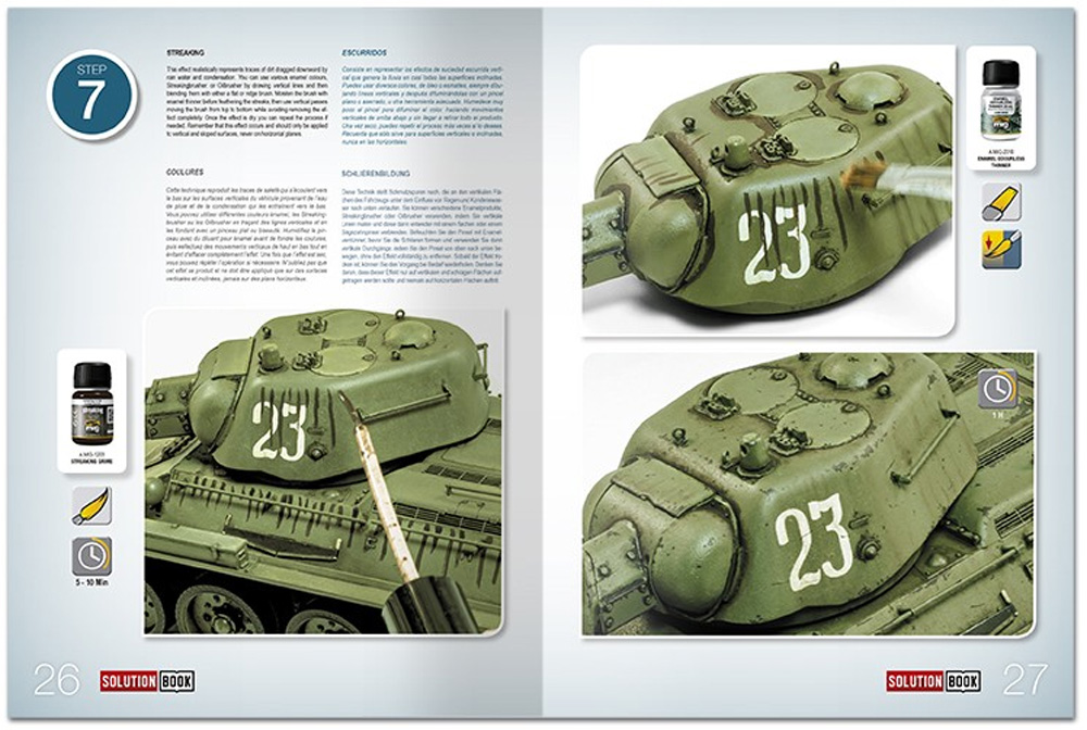 HOW TO PAINT 4BO GREEN VEHICLES 本 (アモ Solution Book (ソリューション ブック) No.A.MIG-6600) 商品画像_4