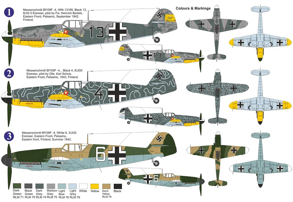 メッサーシュミット Bf109F-4 JG.5 アイスミール プラモデル (AZ model 1/72 エアクラフト プラモデル No.AZ7685) 商品画像_1
