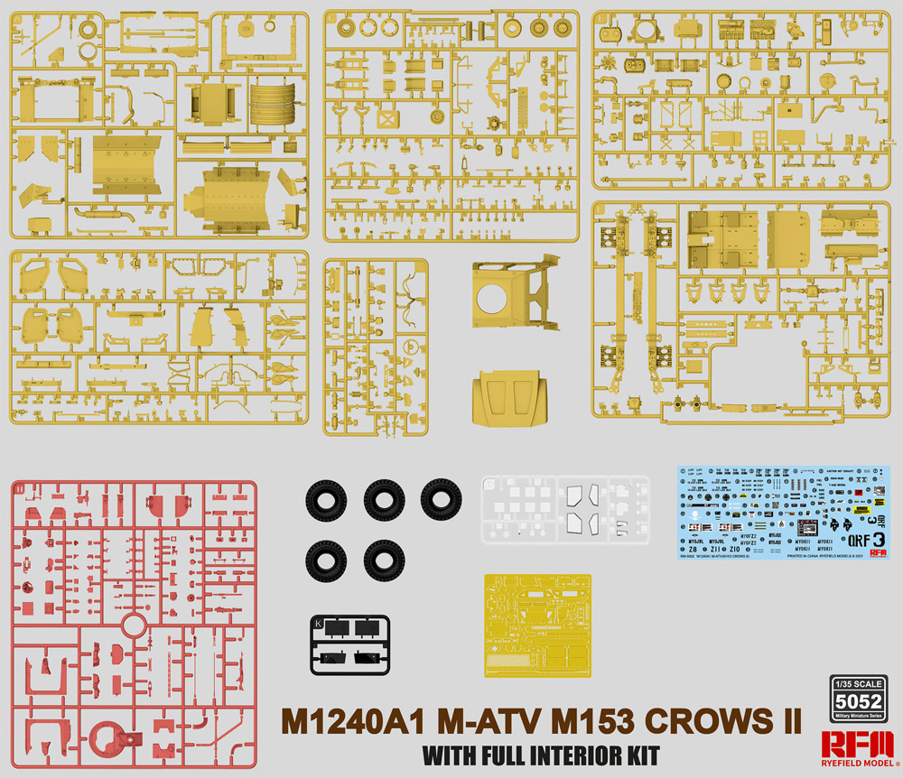 M1240A1 M-ATV w/M153 CROWS 2 & フルインテリア プラモデル (ライ フィールド モデル 1/35 Military Miniature Series No.5052) 商品画像_1