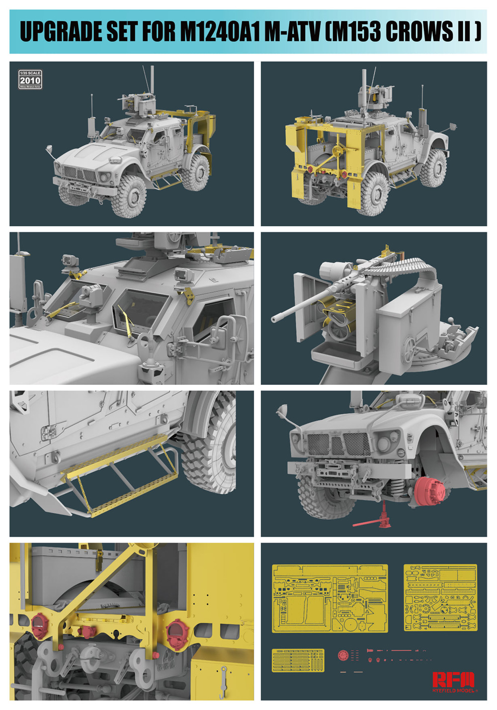 M1240A1 M-ATV w/M153 CROWS 2 グレードアップパーツセット (RM-5052用) エッチング (ライ フィールド モデル Upgrade Solution Series No.2010) 商品画像_2