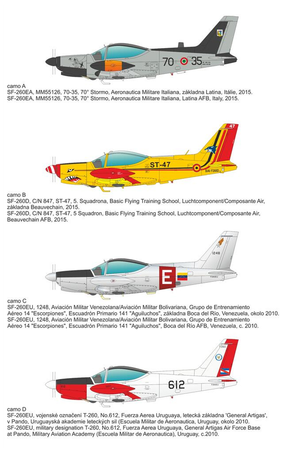 SIAI-マルケッティ SF-260EA/D/EU 後期型 バブルキャノピータイプ プラモデル (スペシャルホビー 1/72 エアクラフト プラモデル No.SH72433) 商品画像_3