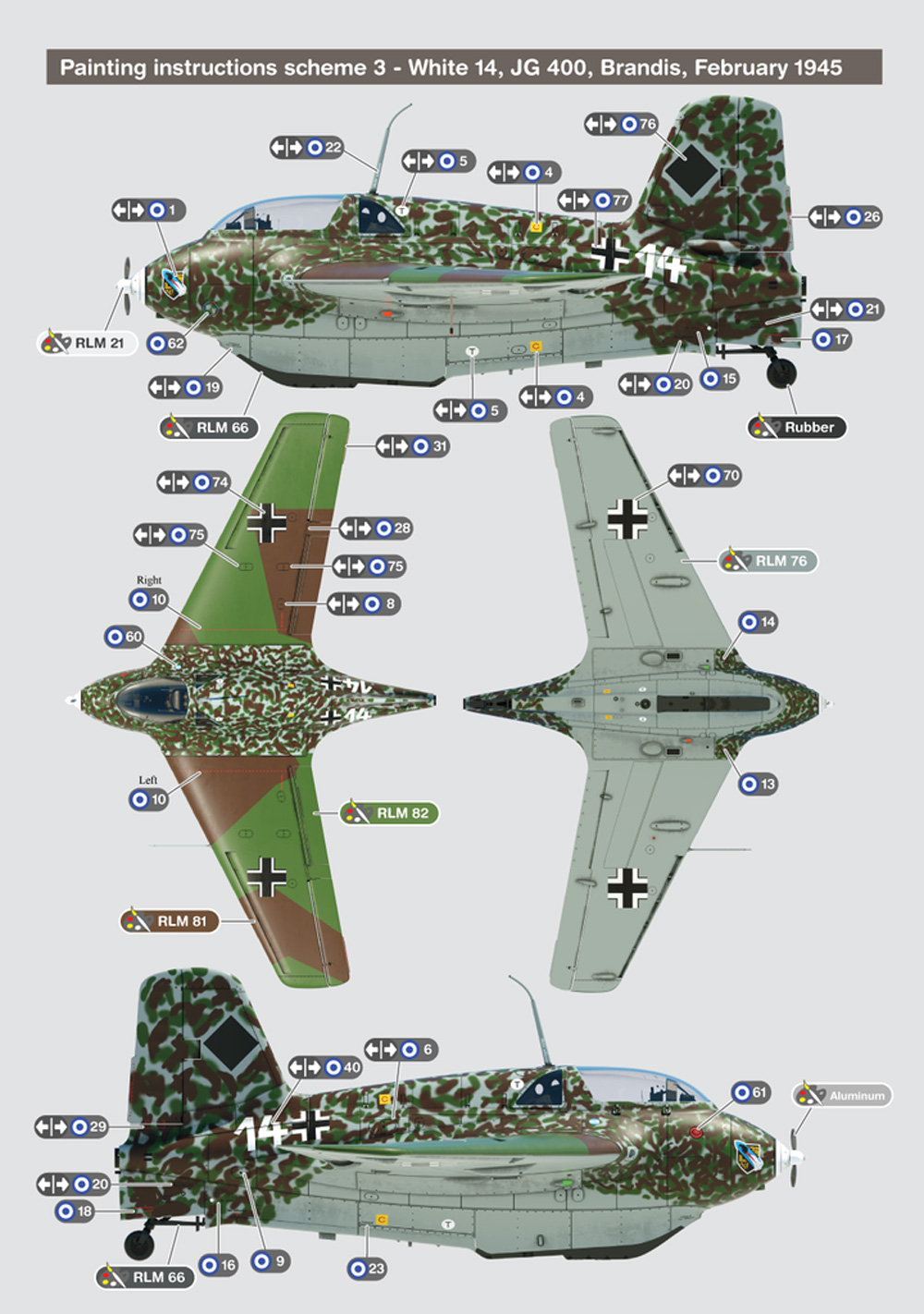 メッサーシュミット Me163B コメート プラモデル (GasPatch Models MODELS No.20-48236) 商品画像_4