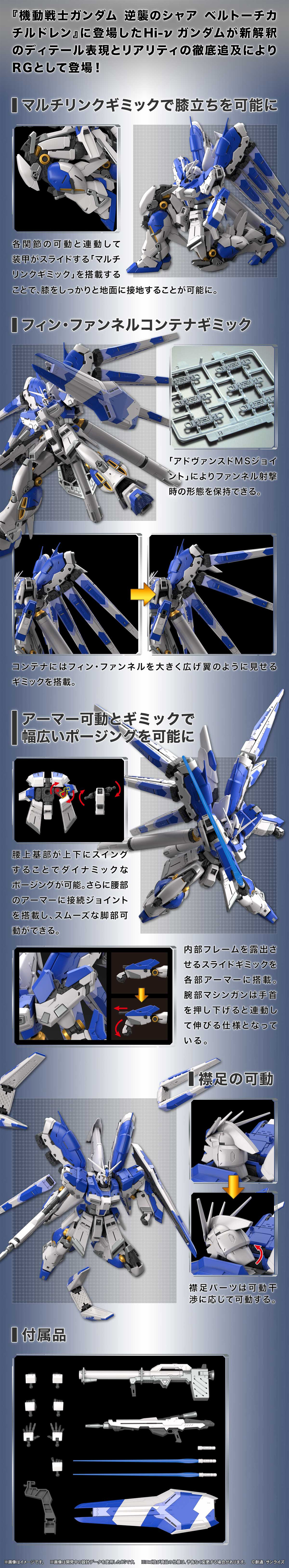 RX-98-ν2 Hi-ν ガンダム プラモデル (バンダイ RG （リアルグレード） No.036) 商品画像_4