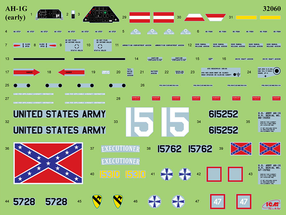 AH-1G コブラ 初期型 アメリカ 攻撃ヘリコプター プラモデル (ICM 1/32 エアクラフト No.32060) 商品画像_1
