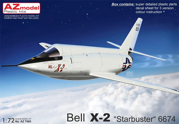 ベル X-2 スターバスター 6674 プラモデル (AZ model 1/72 エアクラフト プラモデル No.AZ7680) 商品画像