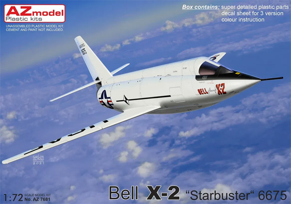 ベル X-2 スターバスター 6675 プラモデル (AZ model 1/72 エアクラフト プラモデル No.AZ7681) 商品画像