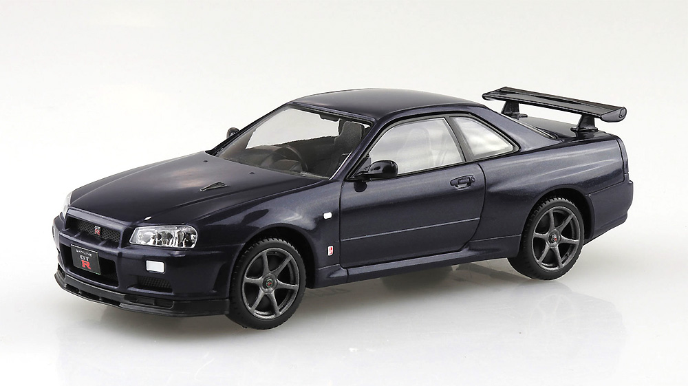 ニッサン R34 スカイライン GT-R ミッドナイトパープル 3 プラモデル (アオシマ ザ・スナップキット No.011-C) 商品画像_2