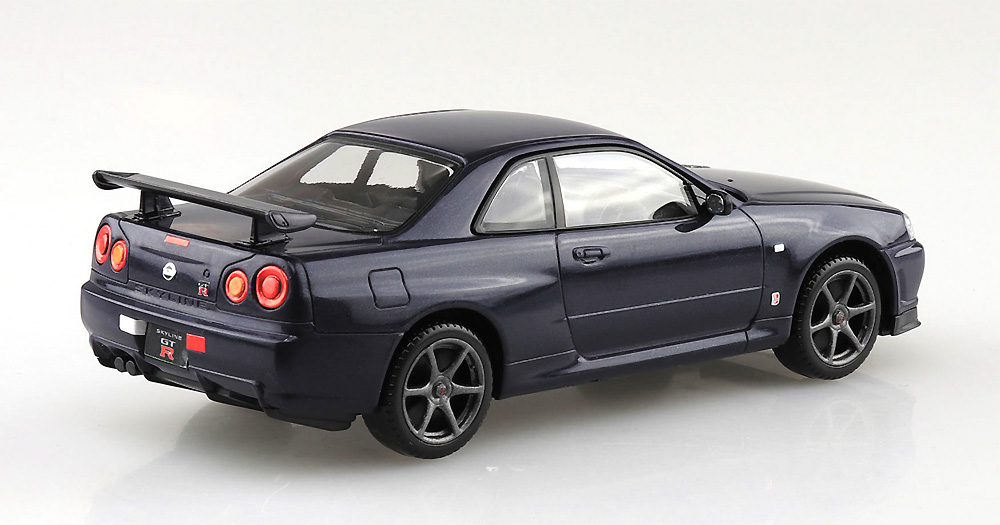 ニッサン R34 スカイライン GT-R ミッドナイトパープル 3 プラモデル (アオシマ ザ・スナップキット No.011-C) 商品画像_3