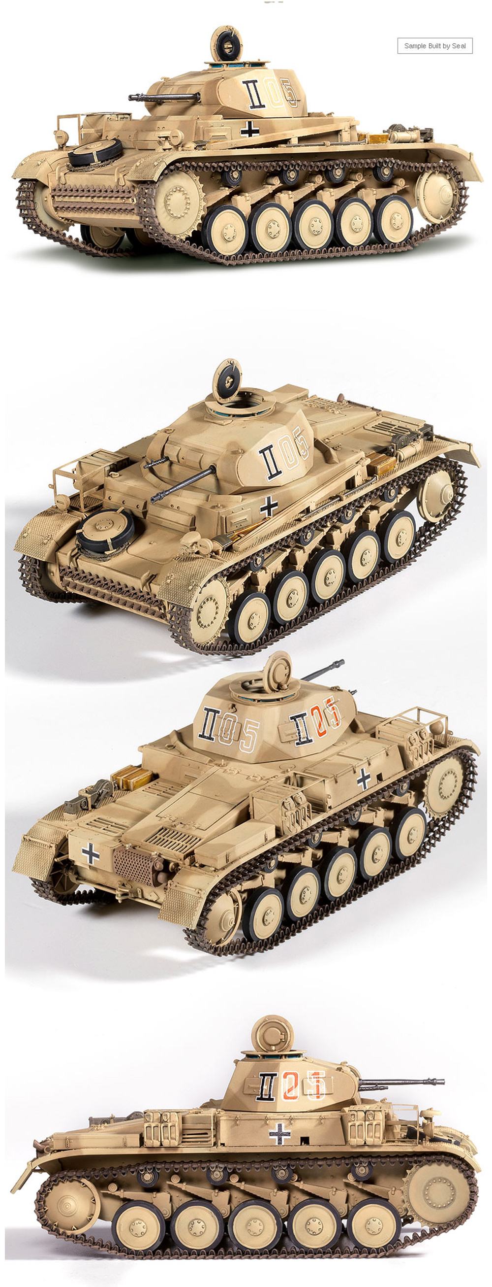 ドイツ 2号戦車F型 北アフリカ戦線 プラモデル (アカデミー 1/35 Armors No.13535) 商品画像_3
