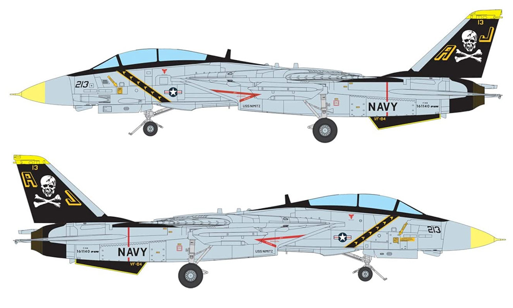 アメリカ海軍 F-14A トムキャット VF-84 ジョリーロジャース プラモデル (童友社 凄！ プラモデル No.72-TOM-1) 商品画像_3