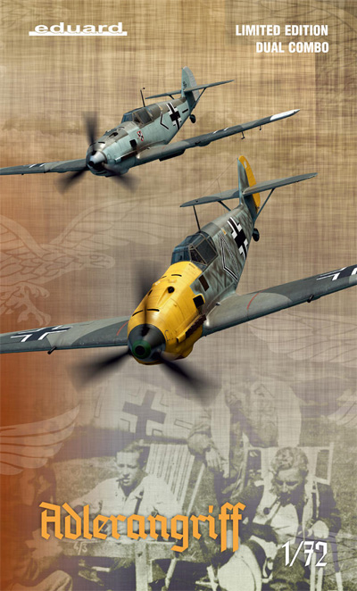 アドラーアングリフ作戦 メッサーシュミット Bf109E-1/3/4 デュアルコンボ プラモデル (エデュアルド 1/72 リミテッド エディション No.2136) 商品画像