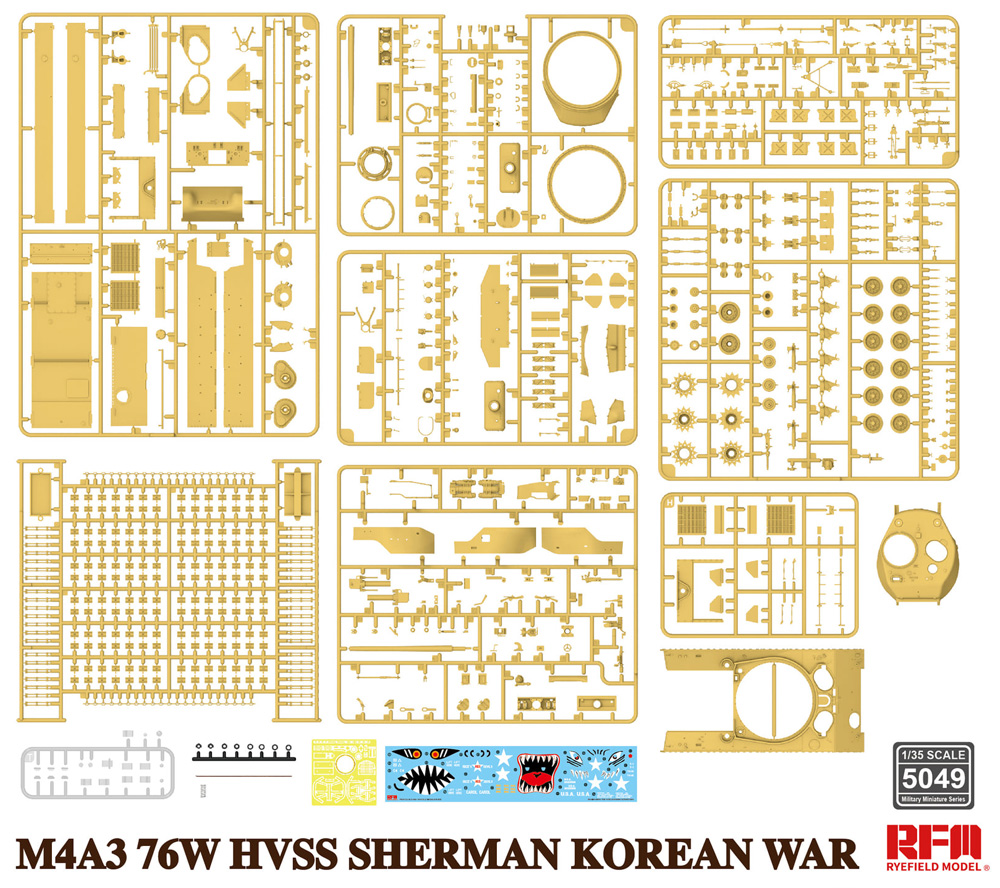 M4A3 76W HVSS シャーマン中戦車 朝鮮戦争 プラモデル (ライ フィールド モデル 1/35 Military Miniature Series No.5049) 商品画像_1