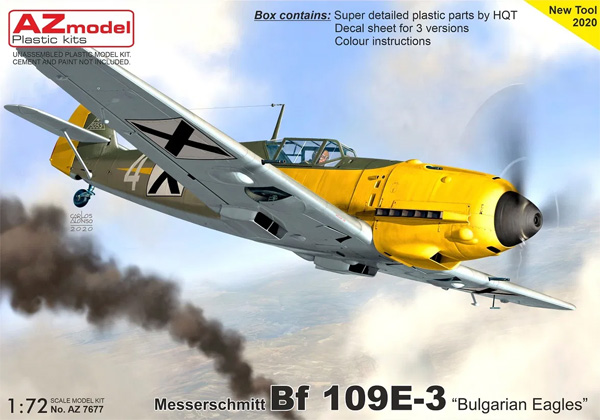 メッサーシュミット Bf109E-3 ブルガリアの鷲 プラモデル (AZ model 1/72 エアクラフト プラモデル No.AZ7677) 商品画像