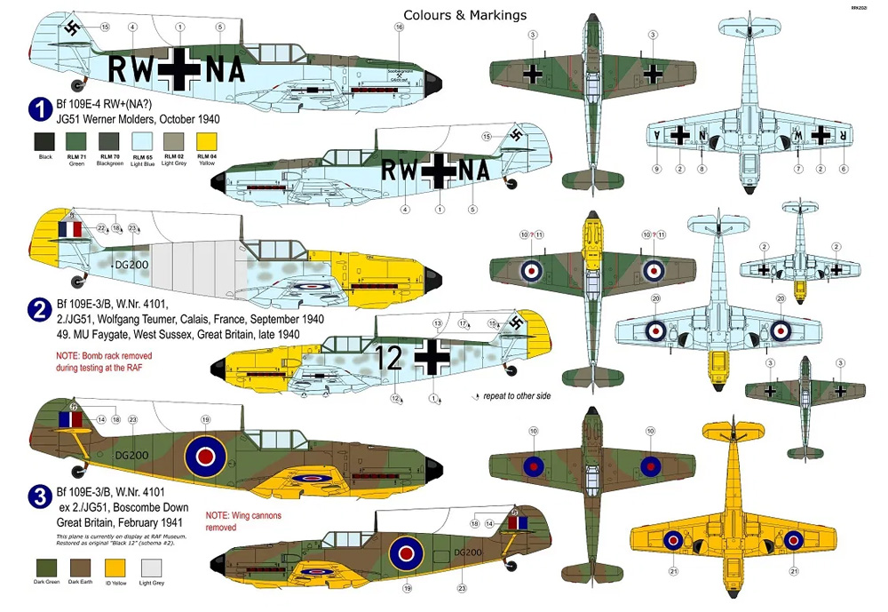 メッサーシュミット Bf109E-3/4 スペシャルマーキング パート2 プラモデル (AZ model 1/72 エアクラフト プラモデル No.AZ7689) 商品画像_1