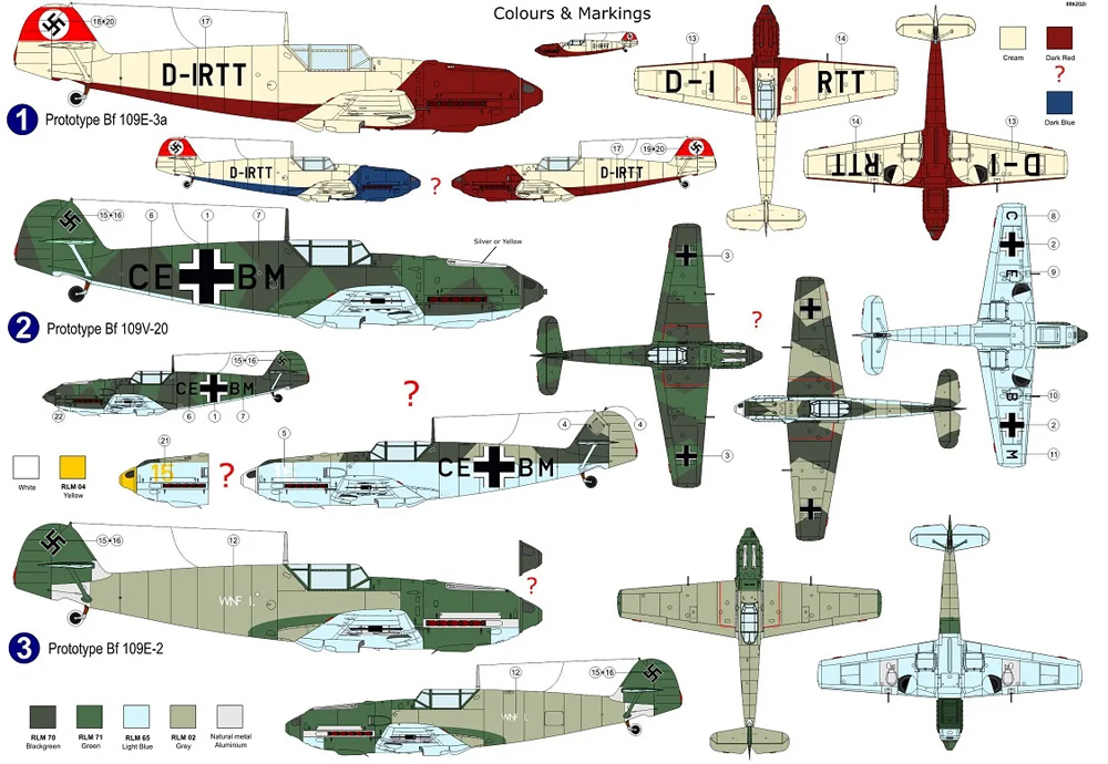 メッサーシュミット Bf109E-2/3/V-20 プラモデル (AZ model 1/72 エアクラフト プラモデル No.AZ7690) 商品画像_1