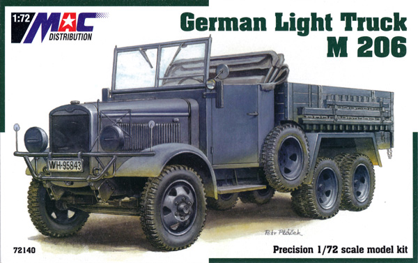 マギルス M.206 ドイツ 1.5ｔ トラック プラモデル (MAC DISTRIBUTION 1/72 AFVモデル No.72140) 商品画像