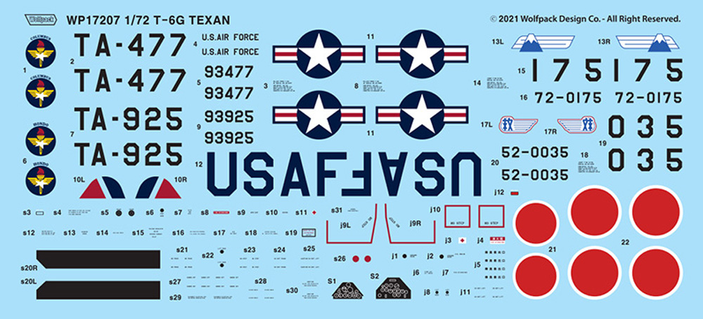 T-6G テキサン プラモデル (ウルフパック ウルフパックデザイン プレミアムエディションキット No.WP17207) 商品画像_2