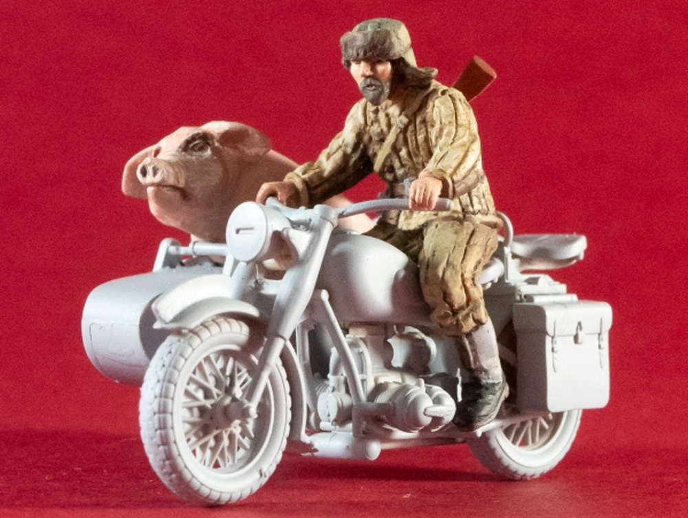 ミスターホッグとライダー (タミヤ 32578対応) レジン (TORO MODEL Resin Figurines No.48F63) 商品画像_1