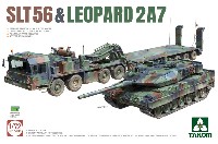 タコム 1/72 ミリタリー SLT56 戦車運搬車 & レオパルト 2A7