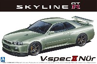 アオシマ 1/24 ザ・モデルカー ニッサン BNR34 スカイライン GT-R V-spec2 Nur.'02