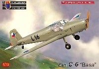 KPモデル 1/72 エアクラフト プラモデル ズリン C-6 バサ チェコ空軍