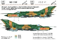 HAD MODELS 1/48 デカール MiG-21MF ハンガリー空軍 #9309 デカール