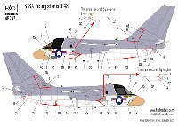 S-3A ヴァイキング データーステンシル デカール