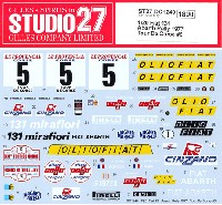 スタジオ27 ラリーカー オリジナルデカール フィアット 131 アバルト ラリー 1977 ツール・ド・コルス #5