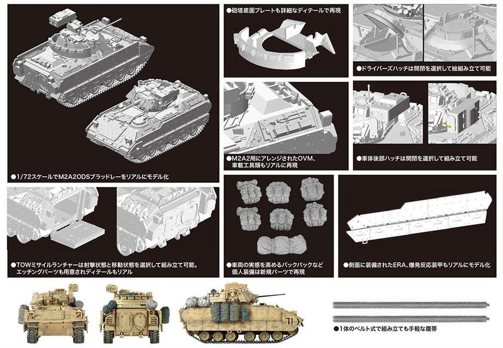 M2A2 ODS ブラッドレー プラモデル (ドラゴン 1/72 ARMOR PRO (アーマープロ) No.7331) 商品画像_1